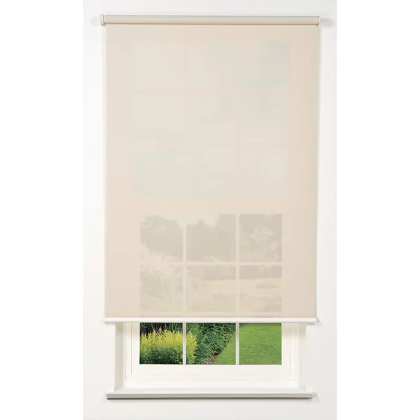 Linen Avenue Cordless 5% Solar Screen Standard Roller Shade, Fawn 38 W x 78 H