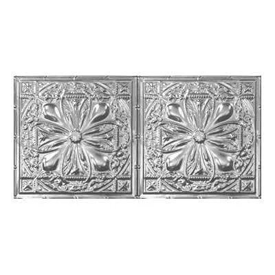 Chelsea Decorative Metal Co Victorian 2 ft. x 4 ft. Tin-Plated Steel Tile