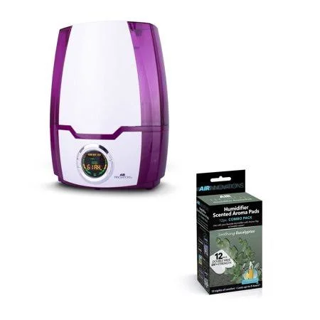 Air Innovations 3.7 Gallon Humidifier + Eucalyptus Refills - Purple