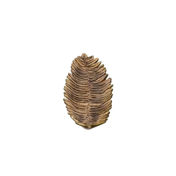 Au0026B Home 76824 Leaf Gold Tray