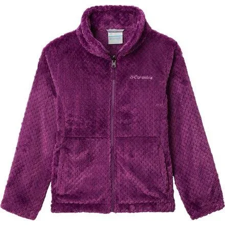 Columbia Girls& Bugaboo II Fleece interchange Jacket - Medium - Plum Leafscape Print