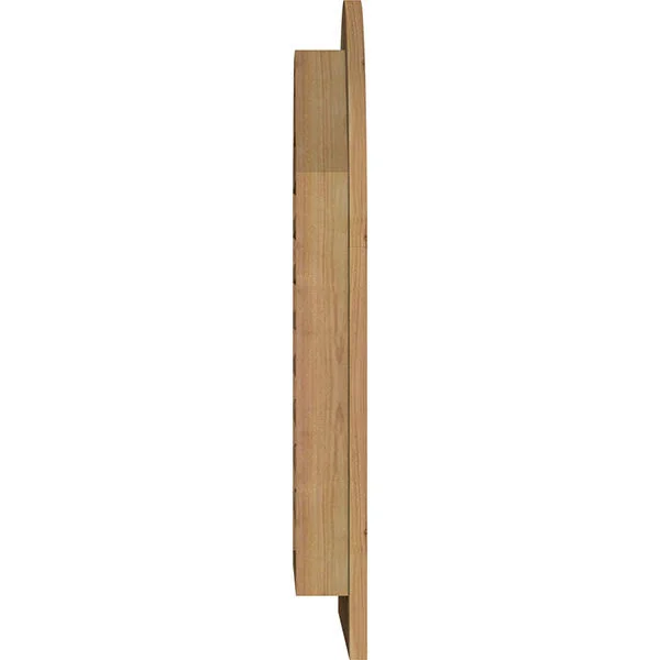 Ekena Millwork GVWRT30X2601RFUWR 30x22W x 26x22H Round Top Gable Vent (35x22W x 31x22H Frame Size): Unfinished, Functional, Roug
