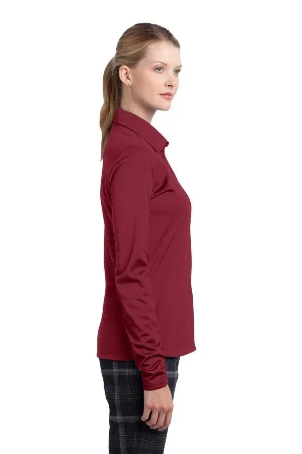 Nike Ladies Long Sleeve Dri-Fit Stretch Tech Polo. 545322 (Varsity Red) XL