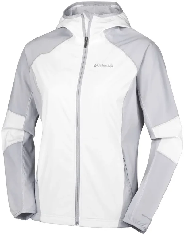Columbia Sweet As Softshell Hoodie - White, Cirrus Grey - Softshell Jackets M