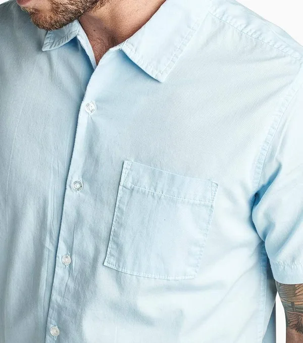 Roark Revival Well Worn Organic Cotton Shirt - Men's Slate Blue - XL