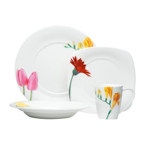 Red Vanilla Dutch Garden 16 Piece Dinnerware Set