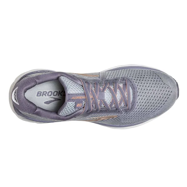Brooks Women's Adrenaline GTS 20 - Grey - Pale Peach - White - 5 - 2A