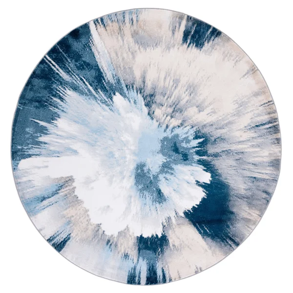 Safavieh Lagoon Rug Collection LGN202B - Beige, Blue - 4&-5x22 x 6&-5x22