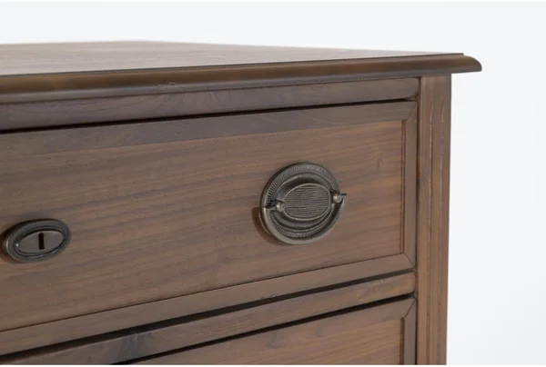 Chest - Magnolia Home Naomi Chest by Joanna Gaines Modern - Brown - Wood - 38x22W x 18x22D x 54x22H at Living Spaces