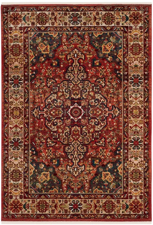 Safavieh Kashan KSN305L 3&3x22 x 4&10x22 Red, Ivory Area Rug