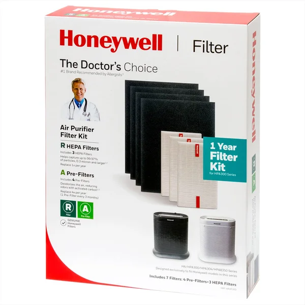 Honeywell True HEPA Filter Value Combo Pack for HPA300 Series Air Purifier, Grey, Model: HRF-ARVP300