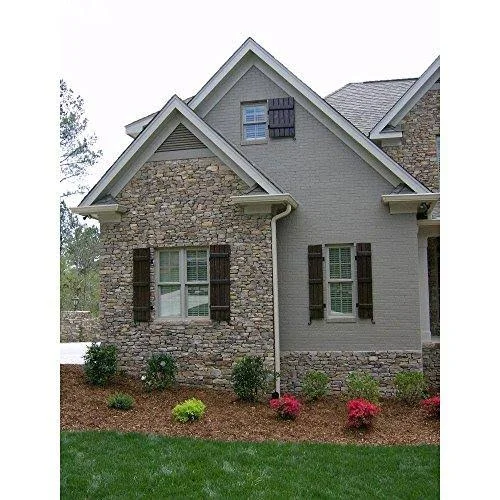 Ekena Millwork CWB15X046RWC 15x22W x 46x22H Exterior Four Board (2 Batten) Composite Board-n-Batten Shutters (Per Pair), Country