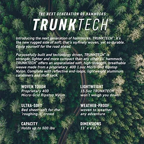 Grand Trunk TRUNKTECH Single Hammock, Navy/Green