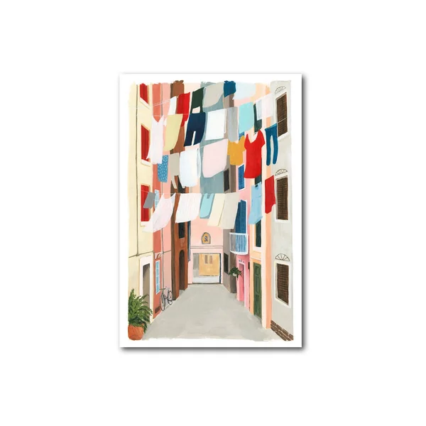 Courtside Market Laundry Day I Gallery Canvas Wall Art, 12x18