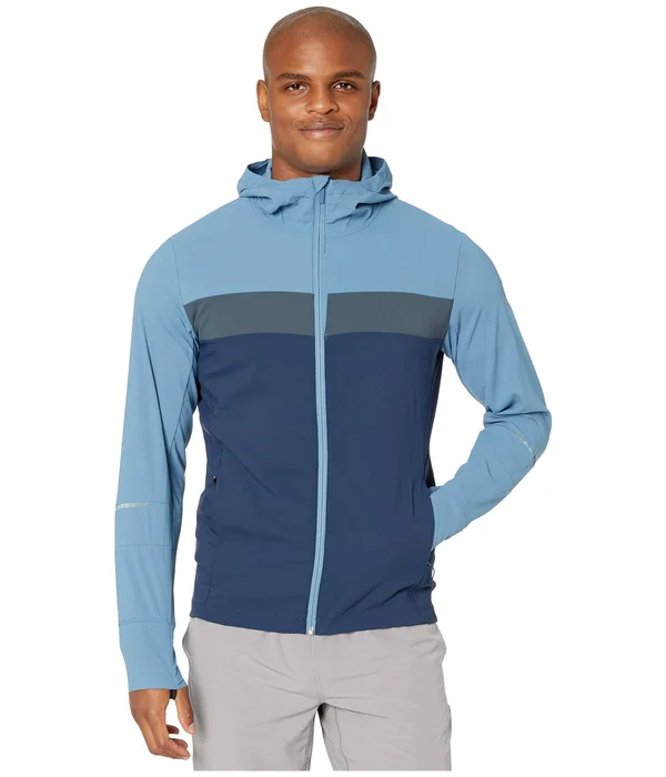 Brooks Running Men's Canopy Jacket Size: Small Indigo/Tide/Asphalt