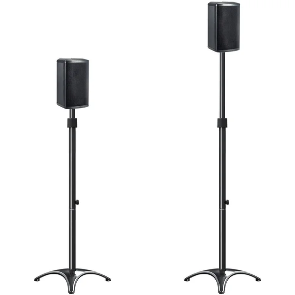 Mounting Dream MD5401 Height Adjustable Speaker Stands Mounts - Two in One Floor