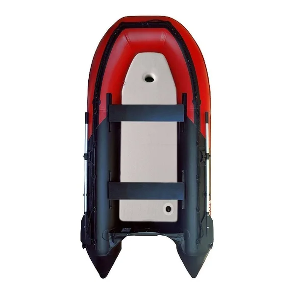 Aleko 10.5ft Inflatable Fishing Boat with Air FLOOR, Red and Black