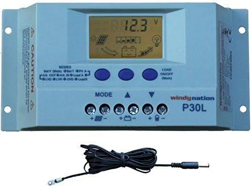 WindyNation 200 Watt (2pcs 100 watt) Solar Panel Kit with 1500W VertaMax Power Inverter for RV - Boat