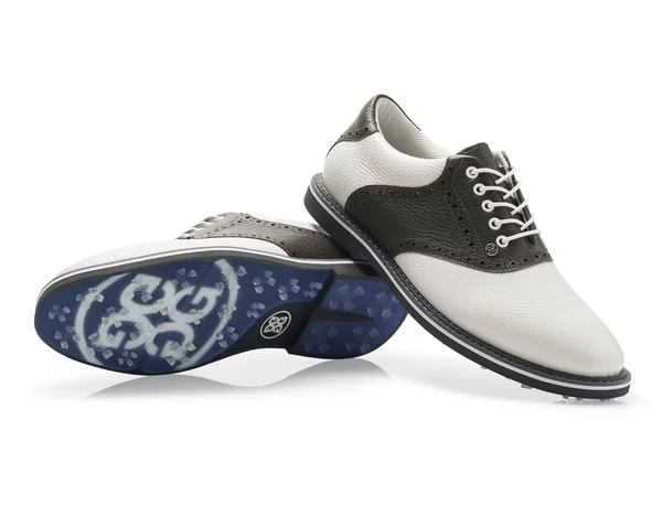 G/FORE Men's Saddle Gallivanter Golf Shoes - White/Grey - 12.5