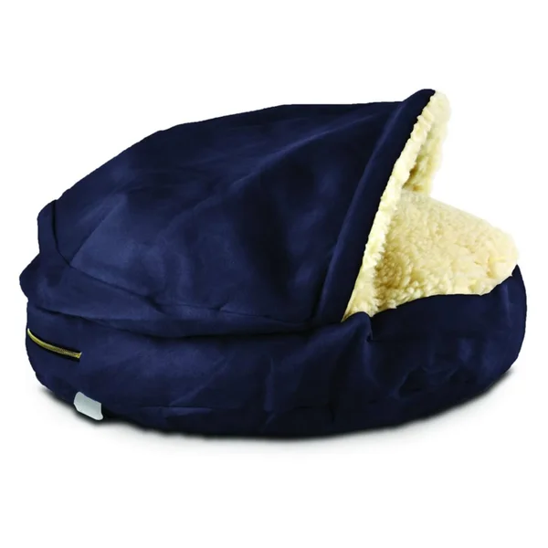 Snoozer Orthopedic Cozy Cave Pet Bed - Navy - Small