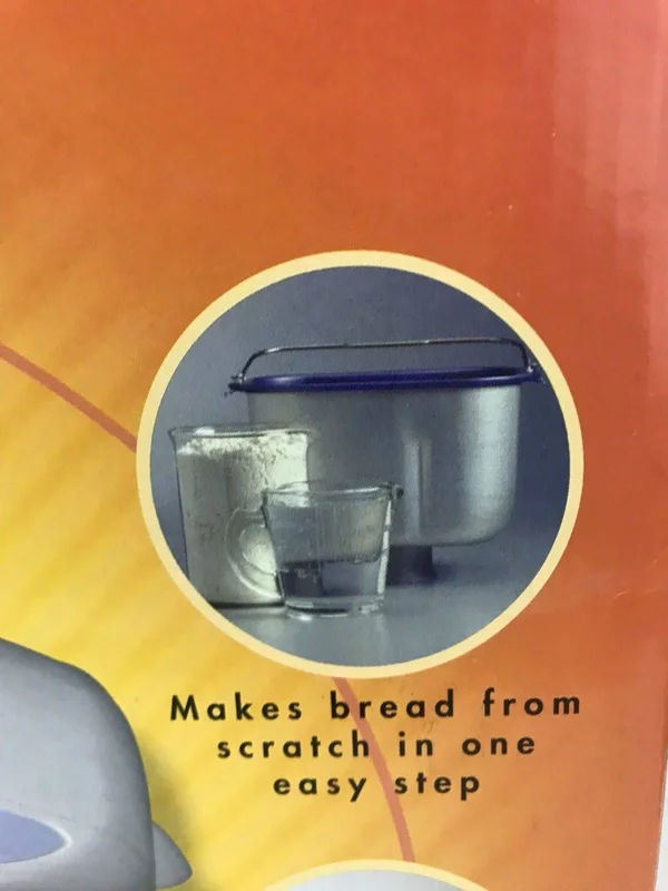 Toastmaster White 2 lb Horizontal Automatic Bread Machine Maker Model