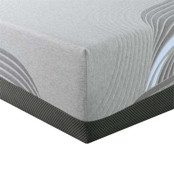 Wallace & Bay Cielo 14 in. Cooling Gel Memory Foam Mattress - Size: Full, Gray