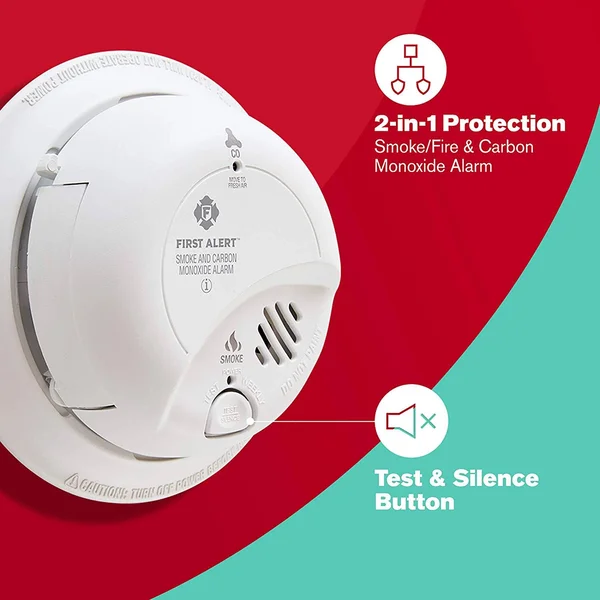 First Alert Hardwired Smoke and Carbon Monoxide Detector with Battery Backup, 12 Pack, BRK SC9120B-12 - 1 Pack Photoelectric Tec