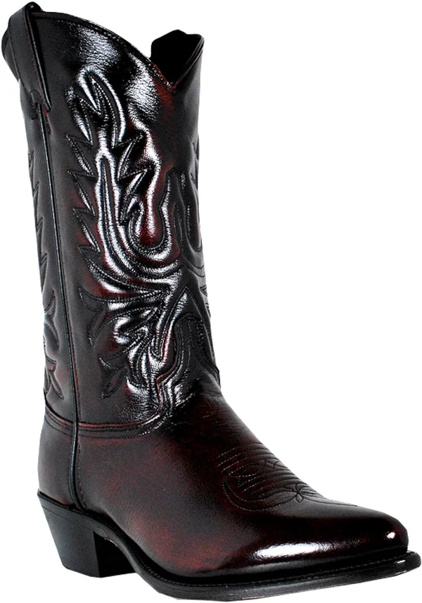Abilene Men's Cherry Polished Cowhide Boot - 6461 - Size: 11.5, Black