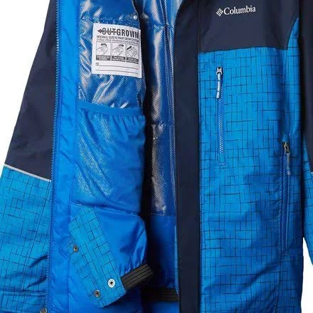 Columbia Mighty Mogul Jacket M, Super Blue Check, Collegiate Navy