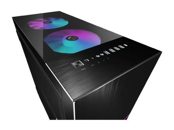 MSI - MPG SEKIRA EATX Mid-Tower Case - Black/Silver 500X