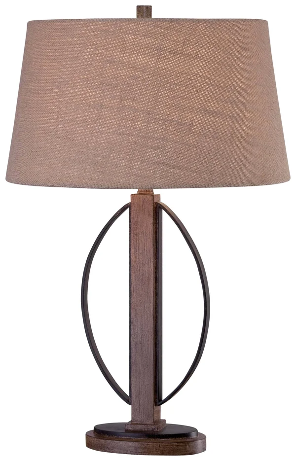 Minka-Lavery 12415-0 Ambience 1 Light Table Lamp, Aspen Bronze
