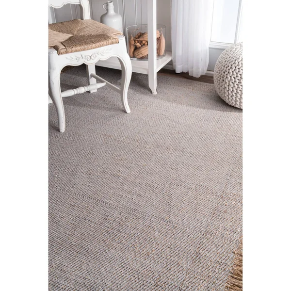 nuLOOM Handmade Flatweave Solid Tassel Area Rug (2& 6x22 x 6& Runner - Blue)