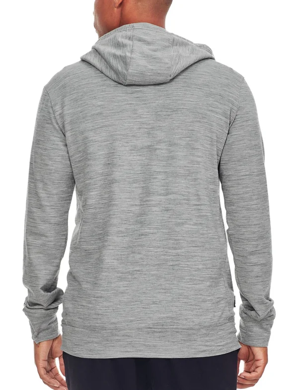 Icebreaker Shifter LS Zip Hood Men Metro Heather-Fathom Heather S Men