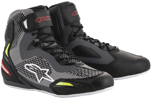 Alpinestars Faster-3 Rideknit Shoes 6 Black-gray-red-yellow