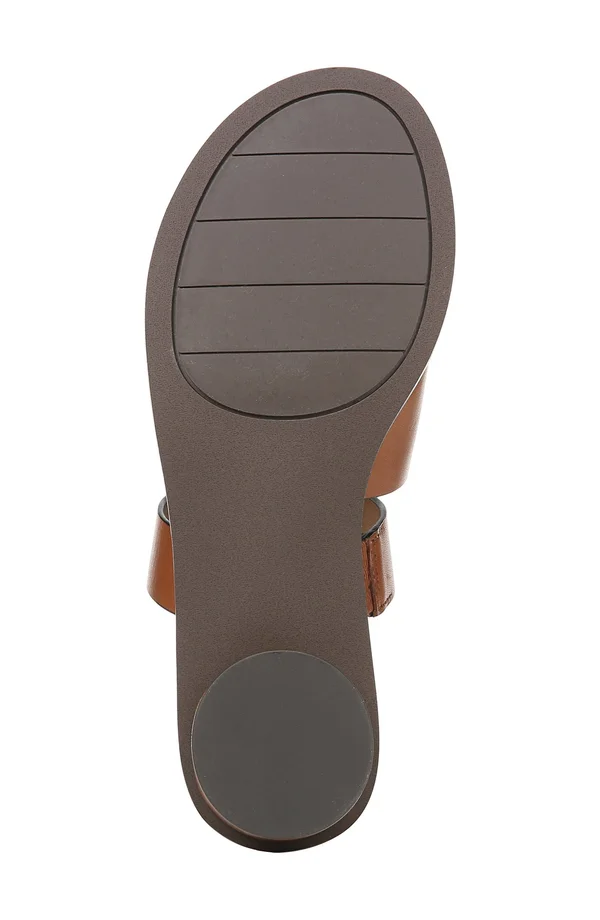 Sarto by Franco Sarto Women's Trixie Slide Sandal, Size: 5, Brown Vachetta Leather