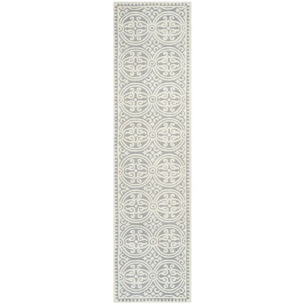Safavieh Cambridge 123 Area Rug - Black, Ivory, 10& x 10& Square