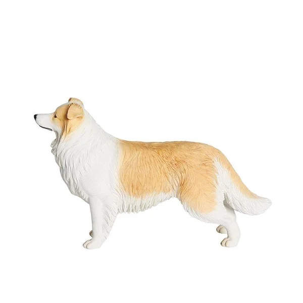 Petorama Handmade Border Collie Resin Statue 1-6 in Beige