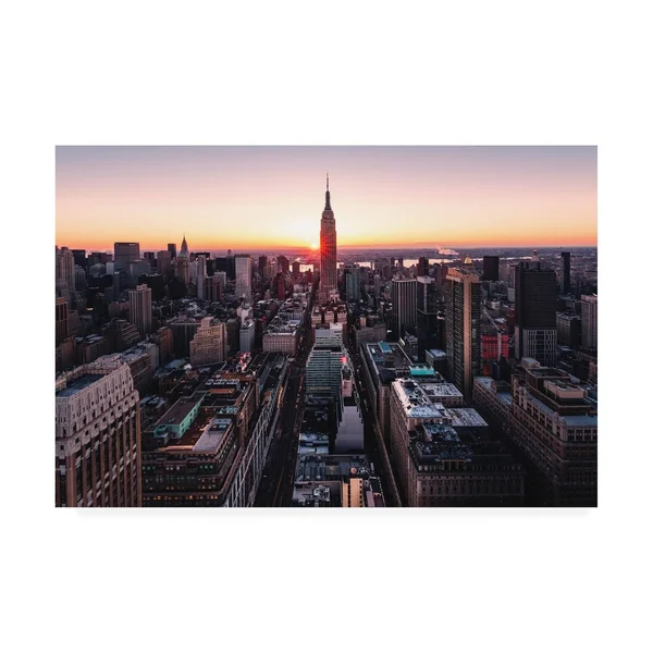 Trademark Art Bruce Gett 'Empire Sunburst Sunrise' Canvas Art