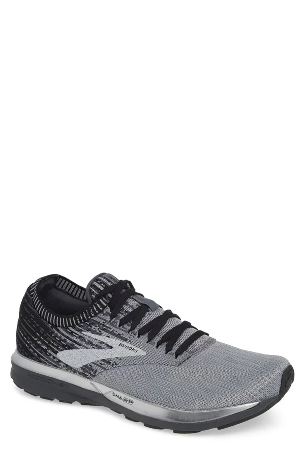Brooks Ricochet (Grey/Black/Ebony) Men's Running Shoes