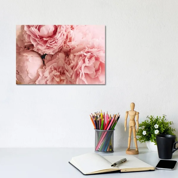 iCanvas Blush Peonies by Chelsea Victoria Canvas Print 8x12x0.75