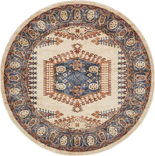 Unique Loom Larissa Utopia Area Rug - 9& x 12& Dark Blue
