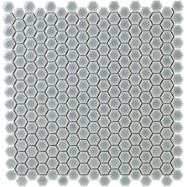 Bliss 0.6x22 x 0.6x22 Ceramic Mosaic Tile in Modern Gray Ivy Hill Tile