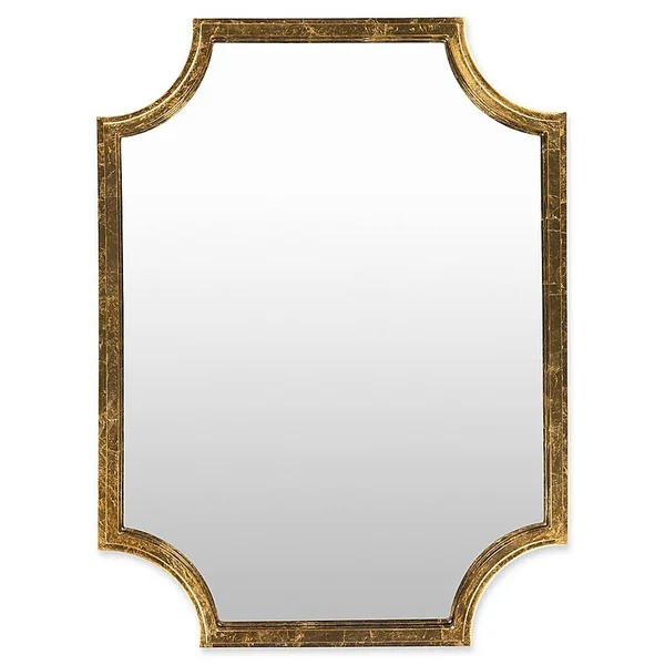 Erilo 29.75 inch x 40 inch Framed Mirror, Gold