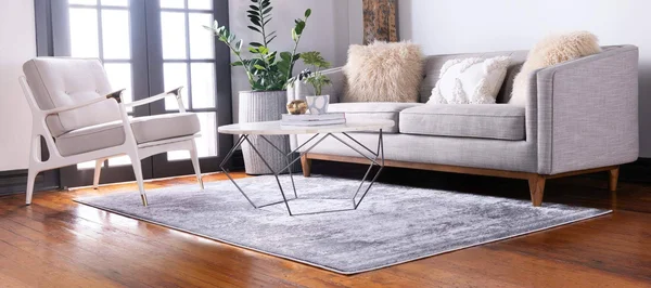 Unique Loom 3144610 6 x 6 ft. Alder Leila Round Rug Navy Blue