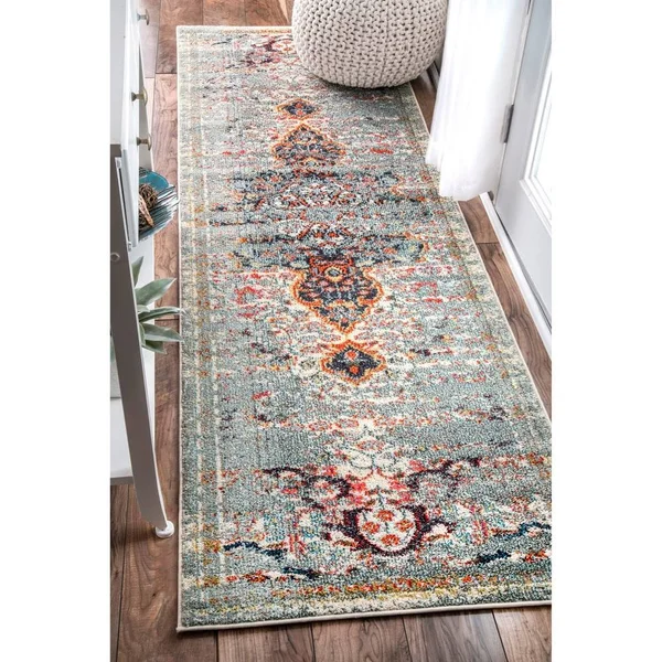 nuLOOM Distressed Persian Sarita Sand 9& x 12& Area Rug