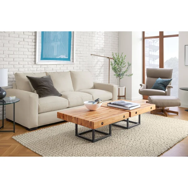 Room & Board, Modern Wallace Rug 3&x5& in Earth Brown