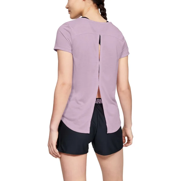 Under Armour Women's Whisperlight Short Sleeve Shirt - Pink - Xs