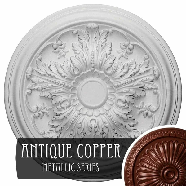 Damon Ceiling Medallion Ekena Millwork Finish: Platinum