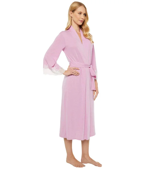Natori Luxe Shangri-La Robe Heather Fuchsia - S (Women's 6-8)