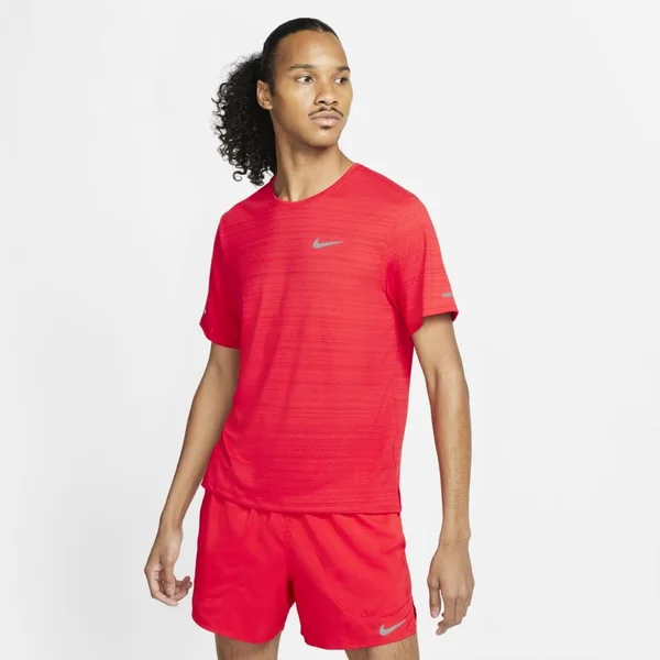 Nike Dri-Fit Miler Men's Running Top in Red, Size: 3XL, CU5992-657